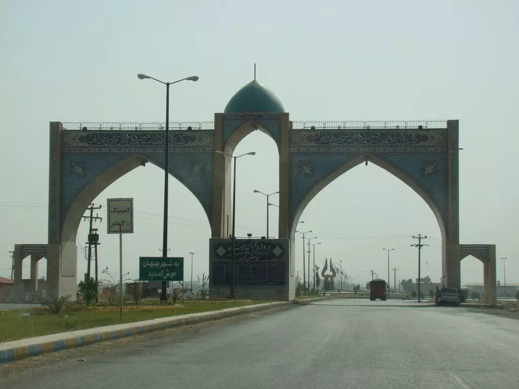  ورودی شهر بهبهان هتل رضا بهبهان